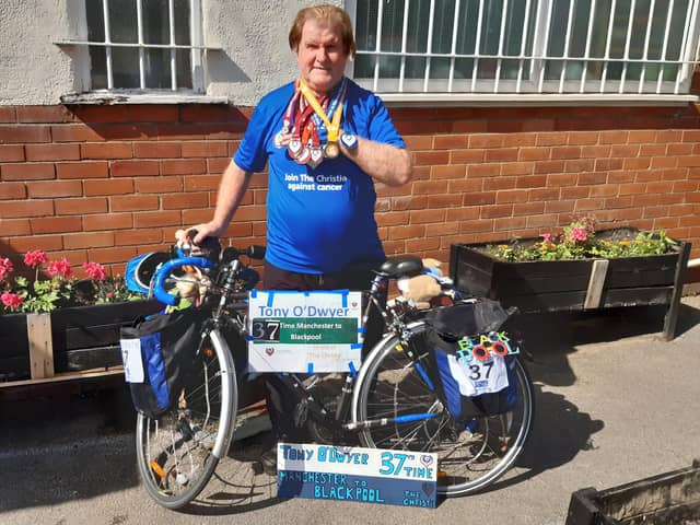 Tony O'Dwyer with his bike Glodean