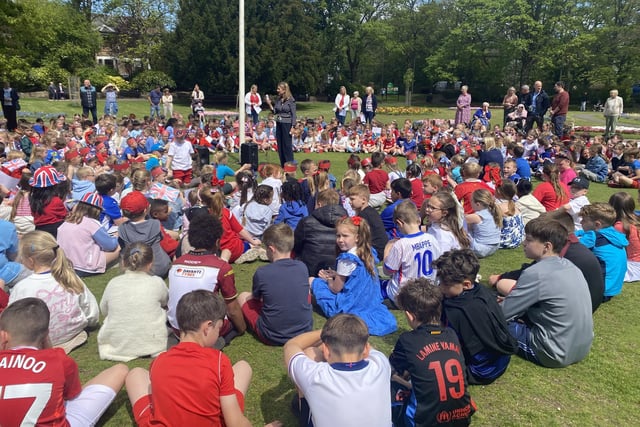 Pupils and staff talk about VE Day at RL Hughes Primary, Ashton