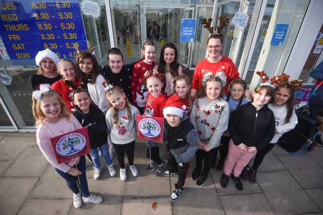 Pupils from Leigh St Mary's Primary