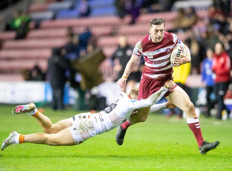 Jake Wardle was one of Wigan’s off-season recruits, with the centre joining the club from Huddersfield.
The 24-year-old started his career with the Giants, making his debut for the club back in 2016.
He made his England debut last season, while at the backend of last season he was loaned out to Warrington Wolves.