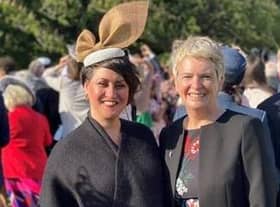 Mencap support worker Lesley McCormack pictured with Mencap’s CEO, Edel Harris.