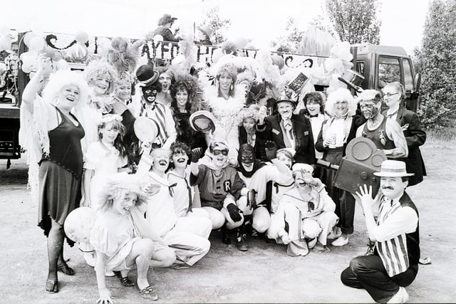Retro 1987
Wigan Carnival film stars line up for the fancy dress parade