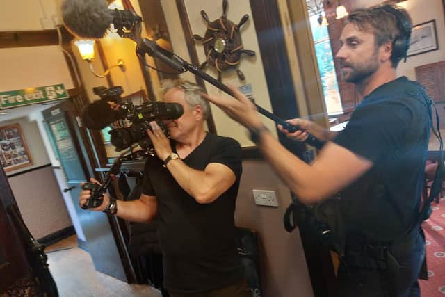 Filming for the Swedish reality show at the Crooke Hall Inn