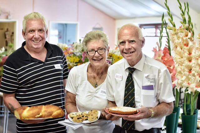 Volunteers at Shevington Garden Club's annual show in 2019