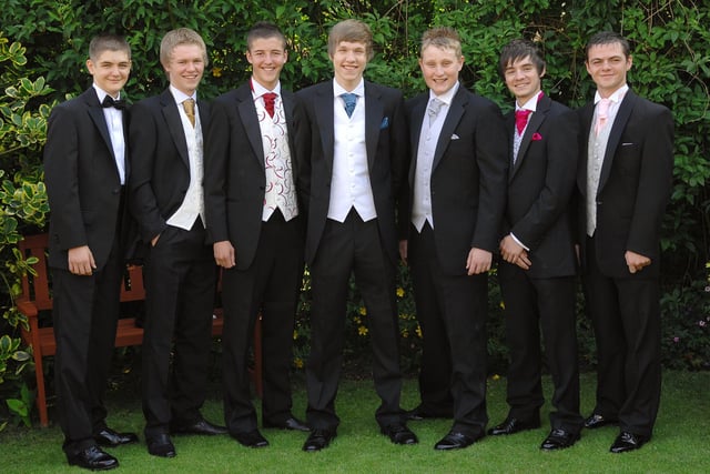 Abraham Guest High School Leavers' Ball, JJB Stadium.
Shawn Baker, James Penk, Adam Platt, Peter Fishwick, Joe Simpkin, Joshua Hurst and Matthew Morris.