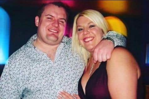 Tracie and Ste Lord before their joint weight loss jourmey