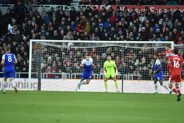 Charlie Hughes made an impressive debut for Latics in the defeat at Middlesbrough