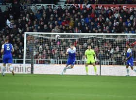 Charlie Hughes made an impressive debut for Latics in the defeat at Middlesbrough