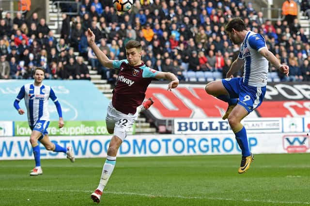 Reece Burke tasted defeat on his return to Wigan with West Ham in the FA Cup in 2017/18