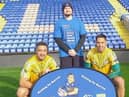 Andrew was joined by the Cook Island men's national team at the Halliwell Jones Stadium as part of his fund-raiser