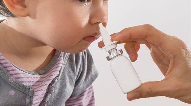 The flu nasal spray can be given to children in schools