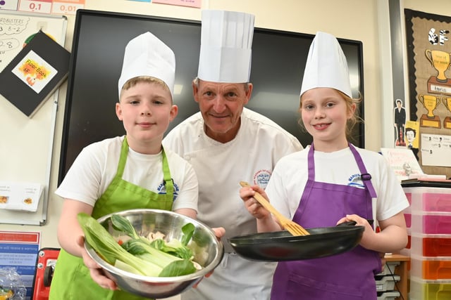 Pupils enjoy Healthy Living Week at Marus Bridge Primary School.