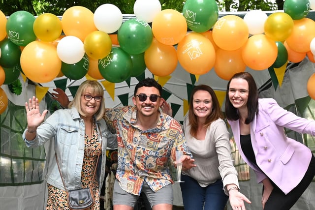 Residents, staff and visitors enjoyed a summer party in celebration.
