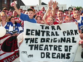 Wigan fans say their goodbyes to Central Park.
