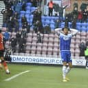 Ashley Fletcher can't believe it as his 'goal' is chalked off for offside