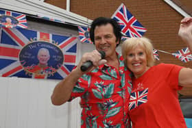 Lance and Debra Crooks get ready for their street party on Andover Cresent, Winstanley