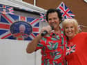 Lance and Debra Crooks get ready for their street party on Andover Cresent, Winstanley