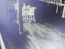 A still of the spooky CCTV footage