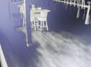 A still of the spooky CCTV footage