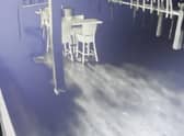 A still of the spooky CCTV footage