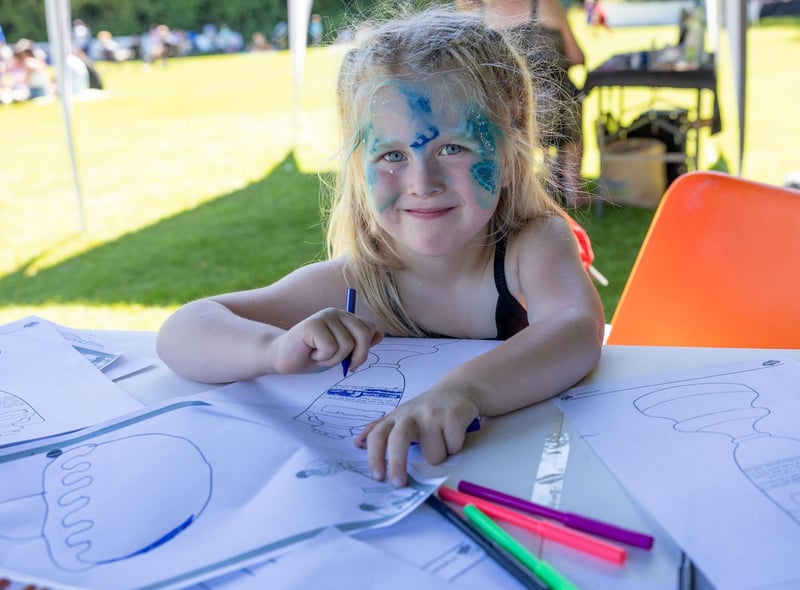 Ava Malone enjoys the activities