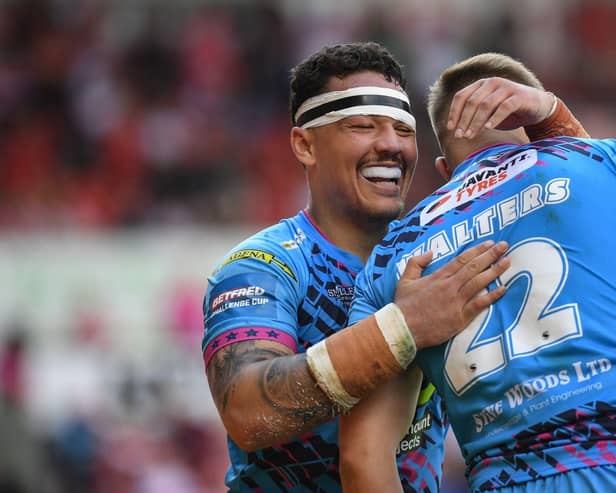 Tyler Dupree was one of five Wigan try-scorers in the Challenge Cup semi-final win over Hull KR