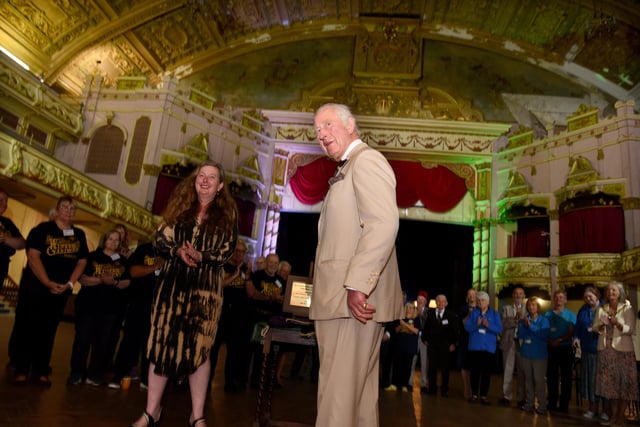 Photo Neil Cross;  Prince of Wales visit to Morecambe Winter Gardens