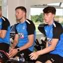 Ben Amos, Charlie Wyke and Chris Sze hit the bikes on day one of pre-season training