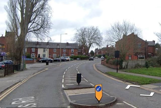 A general view of St Helens Road, Leigh, were two girls said they were chased by a van driver