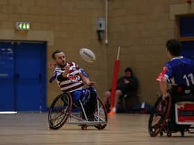 Wigan Warriors Wheelchair overcame Halifax in a top of the table clash (Credit: John Baldwin)