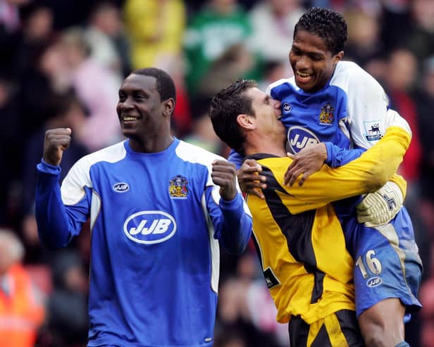 Emile Heskey enjoyed three successful seasons with Latics in the Premier League