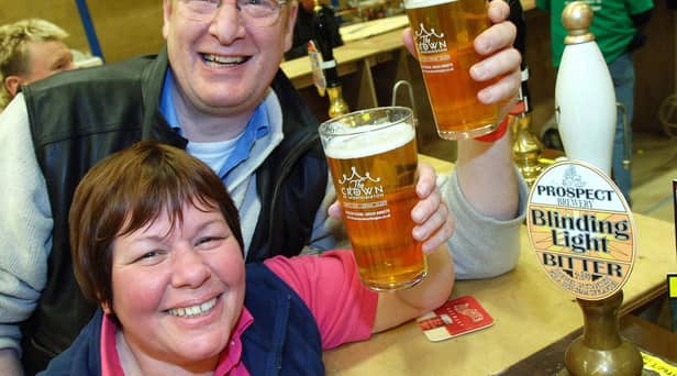 The founders and former owners of Prospect Brewery, Patsy and John Slevin who sold their business in 2019