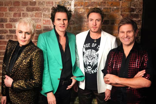Duran Duran: Nick Rhodes, John Taylor, Simon Le Bon, and Roger Taylor.