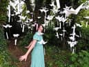 Local artist Louise Fazackerley (pictured) sees the Paper Birds project take flight