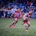 Logan Astley went over for two tries for Wigan