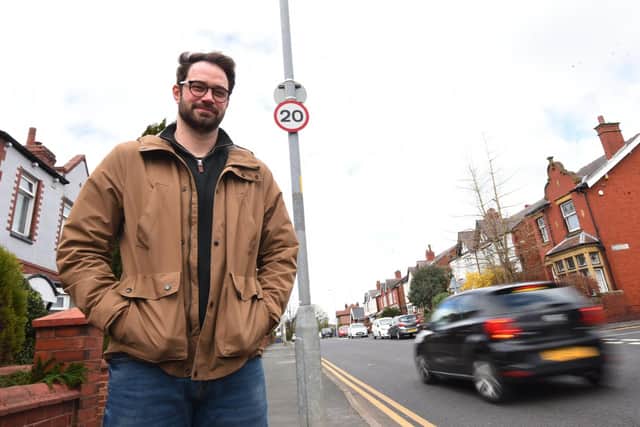 Mark Wilkinson, a resident of Gidlow Lane, Wigan - his parked car was hit by a speeding motorist, road signs 20mph, but since the road has been resurfaced there is no white line and there has been a few incidents of crashes plus speeding.