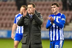 Dara Costelloe (right) was one of several Latics players singled out for praise by Gary Caldwell