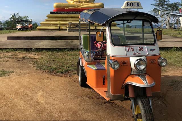 A tuk-tuk, similar to what Bekah and Peter will make their 14 day journey in.