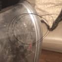 The captured spider...