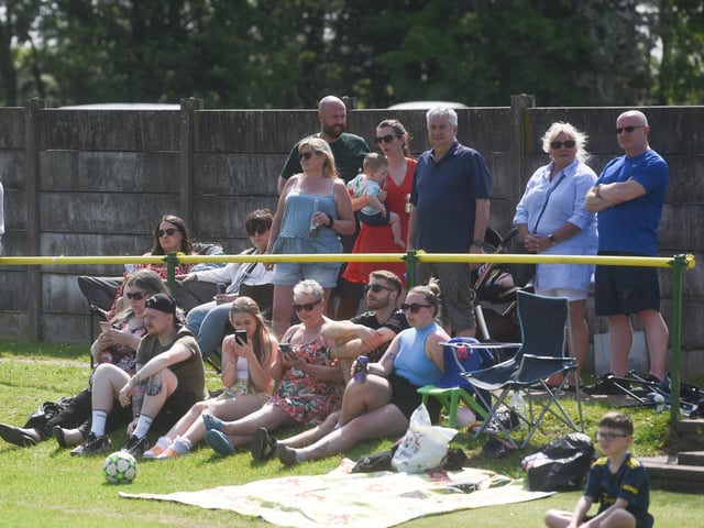 Charity football match between Holly's Hearts and Angels United at Atherton Town FC