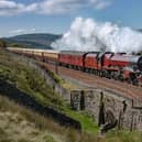 Making tracks ... the Northern Belle thunders over the Settle-Carlisle line