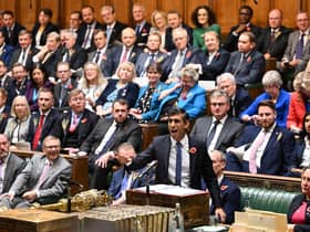 Rishi Sunak speaking during Prime Minister's Questions