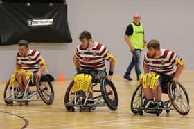 Wigan Warriors Wheelchair were defeated by Halifax (Credit: Darren Greenhalgh)
