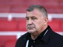 Shaun Wane was emotional following England's Rugby League World Cup exit (Photo by Matthew Lewis/Getty Images for RLWC)