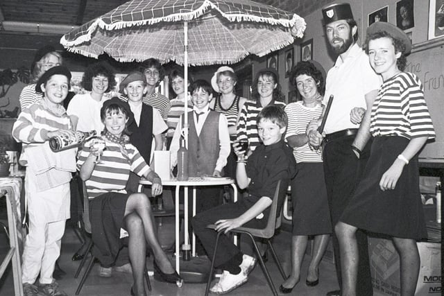 Retro 1980s - Standish High School summer fair with a French theme