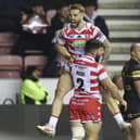 Abbas Miski and Adam Keighran played together on the right edge as Wigan claimed a record-equalling fifth World Club Challenge title earlier this year