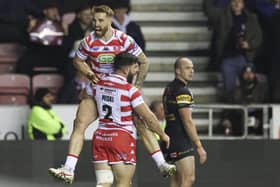 Abbas Miski and Adam Keighran played together on the right edge as Wigan claimed a record-equalling fifth World Club Challenge title earlier this year