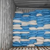 Inside the container filled with cocaine which was destined for Wigan
