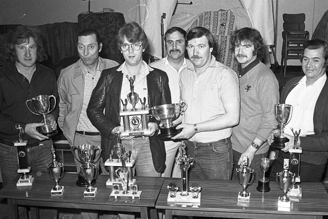 Whelley darts and dominoes presentation evening in 1981