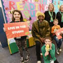 Lemn Sissay is interviewed by children from Media Cubs